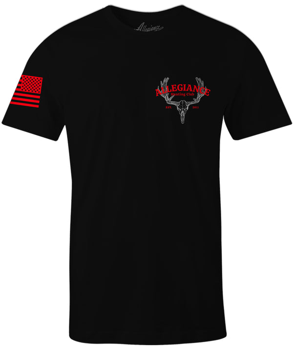 Hunting Club Graphic Tee - Black - Front