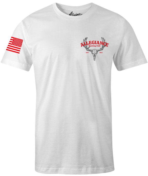 Hunting Club Graphic Tee - White - Front