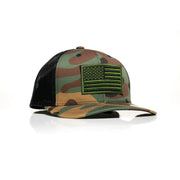 USA Green Flag Patch Trucker - Allegiance Clothing