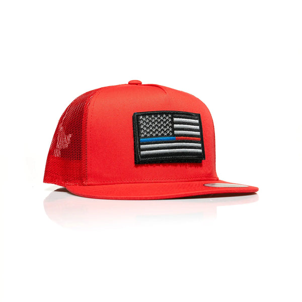 Thin Blue/Red Line Patch Trucker - Allegiance Clothing