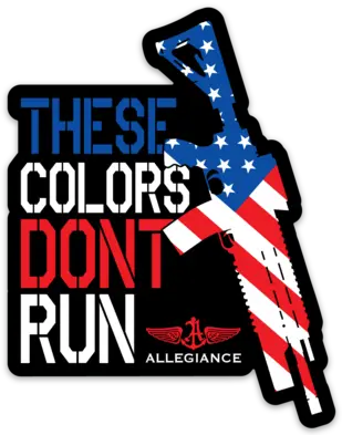 Don't Run Sticker ALLEGIANCE CLOTHING