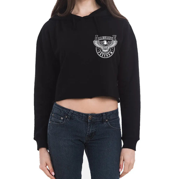 Freedom Eagle Cropped Hoodie ALLEGIANCE CLOTHING