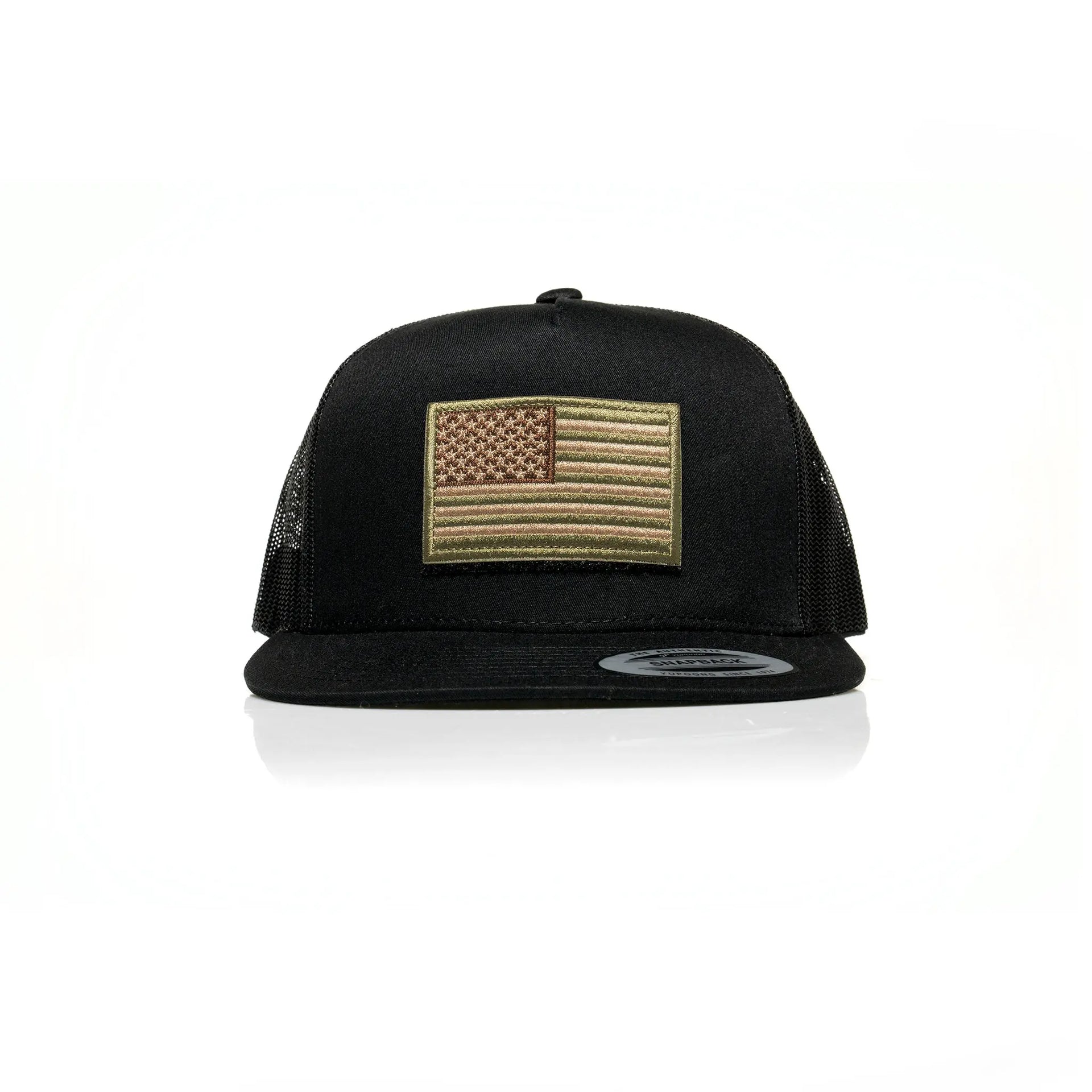 USA Tan Flag Patch Trucker - Allegiance Clothing