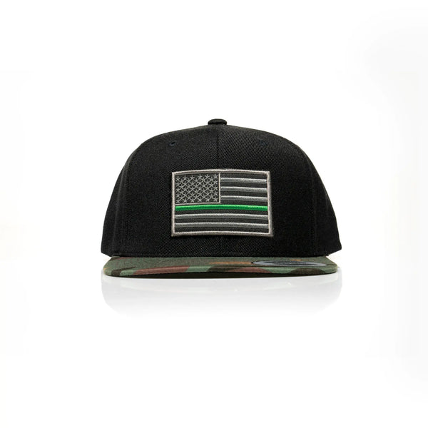 Thin Green Line Patch Snapback - Allegiance Clothing