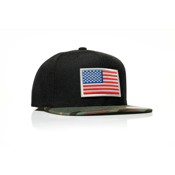 USA Flag Patch Snapback - Allegiance Clothing