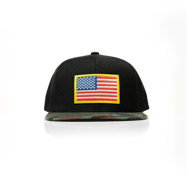 USA Flag Patch Snapback - Allegiance Clothing